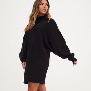 PLT Black Oversized Jumper Dress
